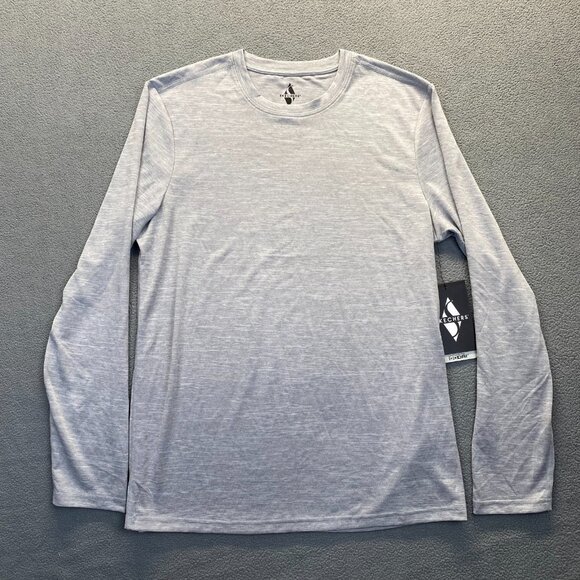 Skechers Go Dry Men's Shirt‎ Size M Gray,Long Sleeve,Stretch,Moisture Wicking - Picture 1 of 14